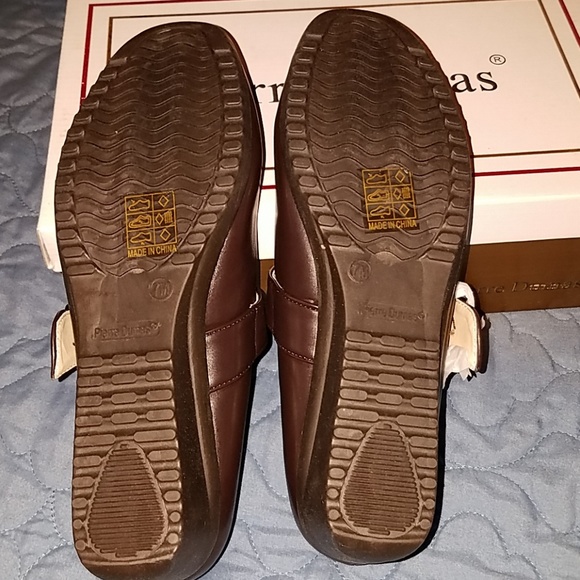 Pierre Dumas Brown wedges with strap - Picture 3 of 3